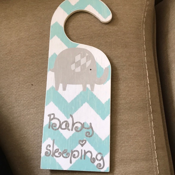elephant door hanger for baby